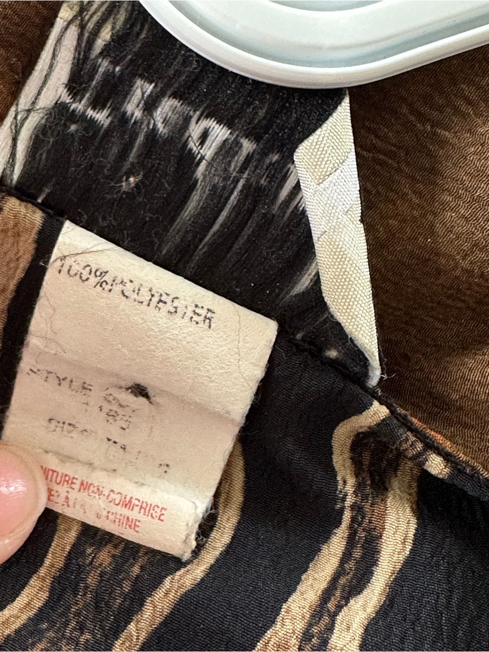 Vintage 90s Tradition Earth Tone Patchwork Vest Boho Floral Abstract Brown Apx M - Picture 4 of 7